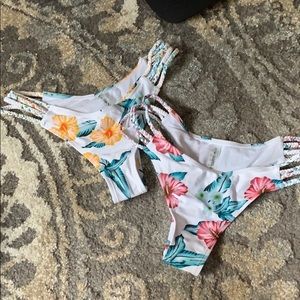 ZAFUL NWOT bikini bottoms floral BUNDLE
